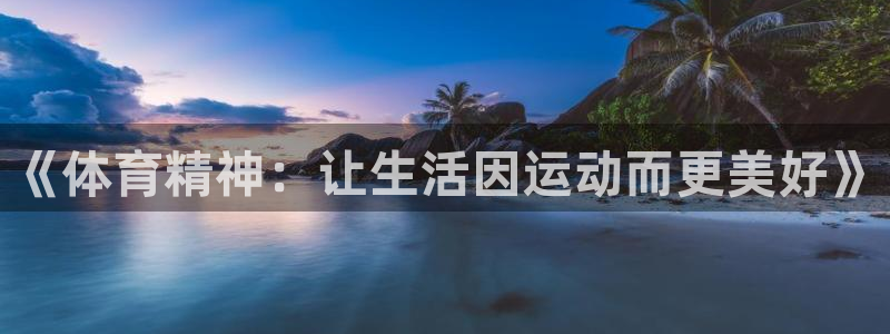 意昂3平台登录注册：《体育精神：让生活因运动而更美好》